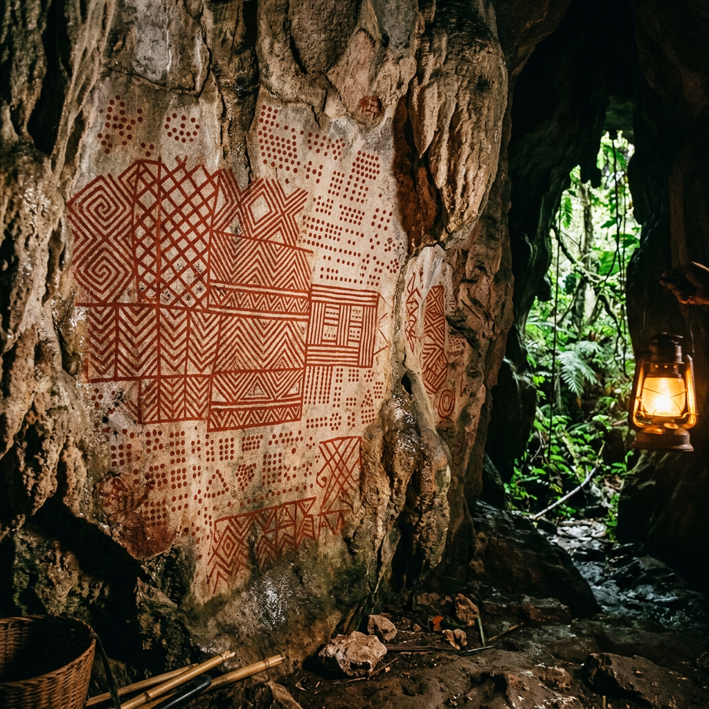 Vibrant 12,000-Year-Old 'Geometric Star-Map' Murals Discovered in a Remote Cavern in the Guaviare Amazon