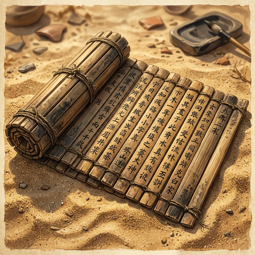 Rare 2,200-Year-Old Bamboo Slips Detailing Han Dynasty Military Strategies Discovered in a Gansu Desert Outpost