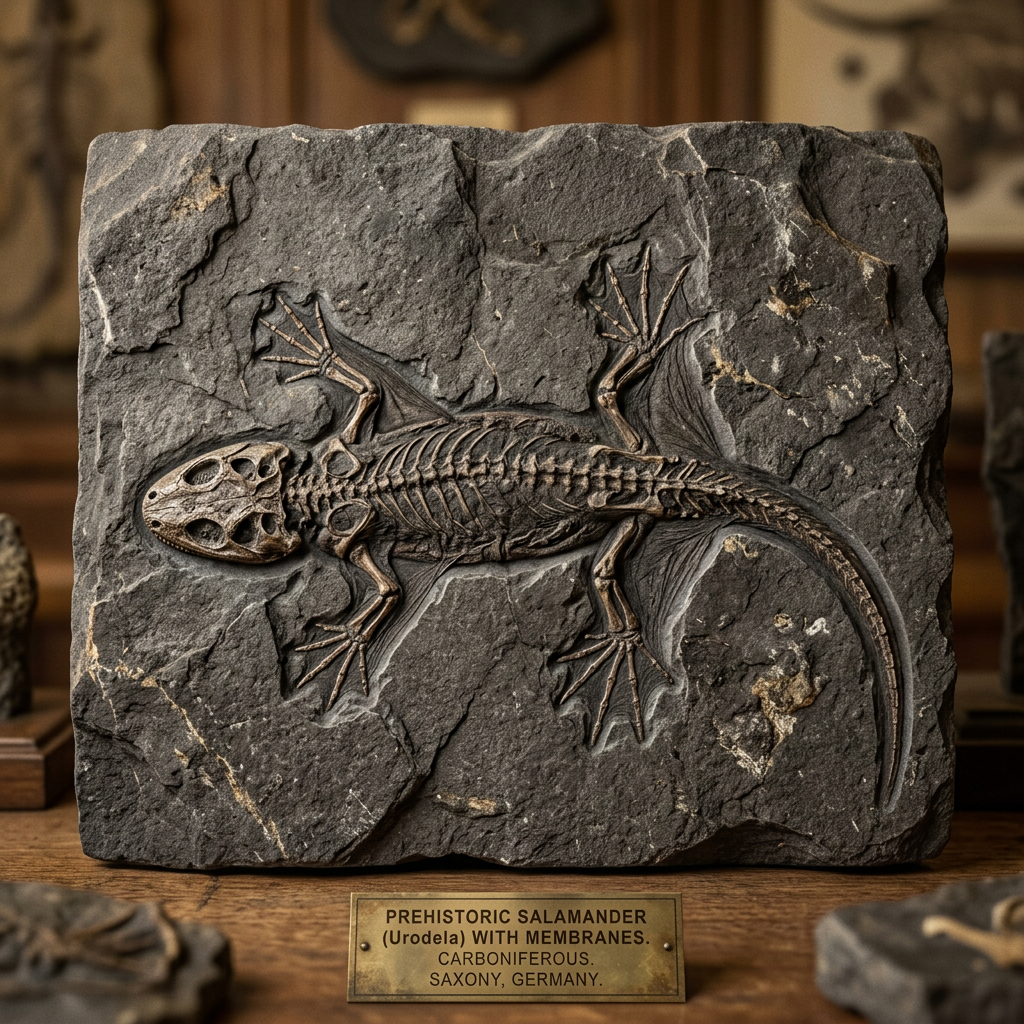 Fossilized Remains of a 155-Million-Year-Old 'Gliding Salamander' Species Identified in Inner Mongolia