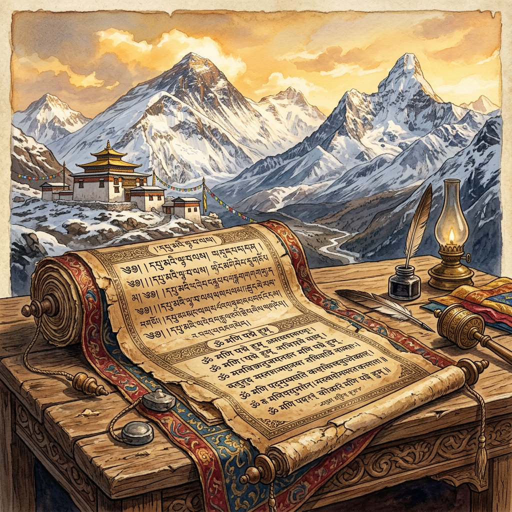 9th-Century 'Prana-Mana-Siddhi' Scroll Discovered in a Hidden Zanskar Hermitage Explores the Metaphysics of Breath-Measurement