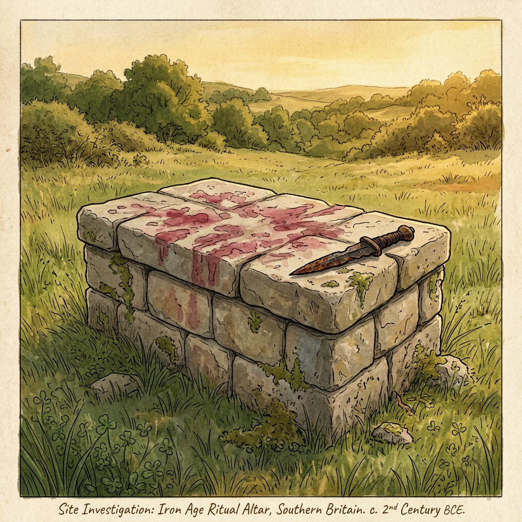 Archaeologists Identify 'Cinnabar-Stained' Sacrificial Altars in Ancient Britain Linked to Early Iron Age 'Spring-Birth' Ceremonies