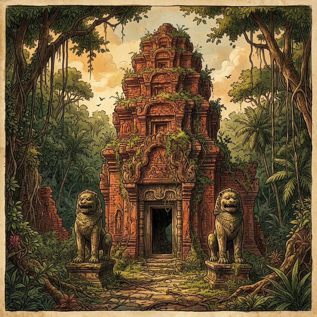 LIDAR Survey in Cambodia’s Cardamom Mountains Locates Previously Unknown 9th-Century 'Simha-Style' Brick Temple Complex