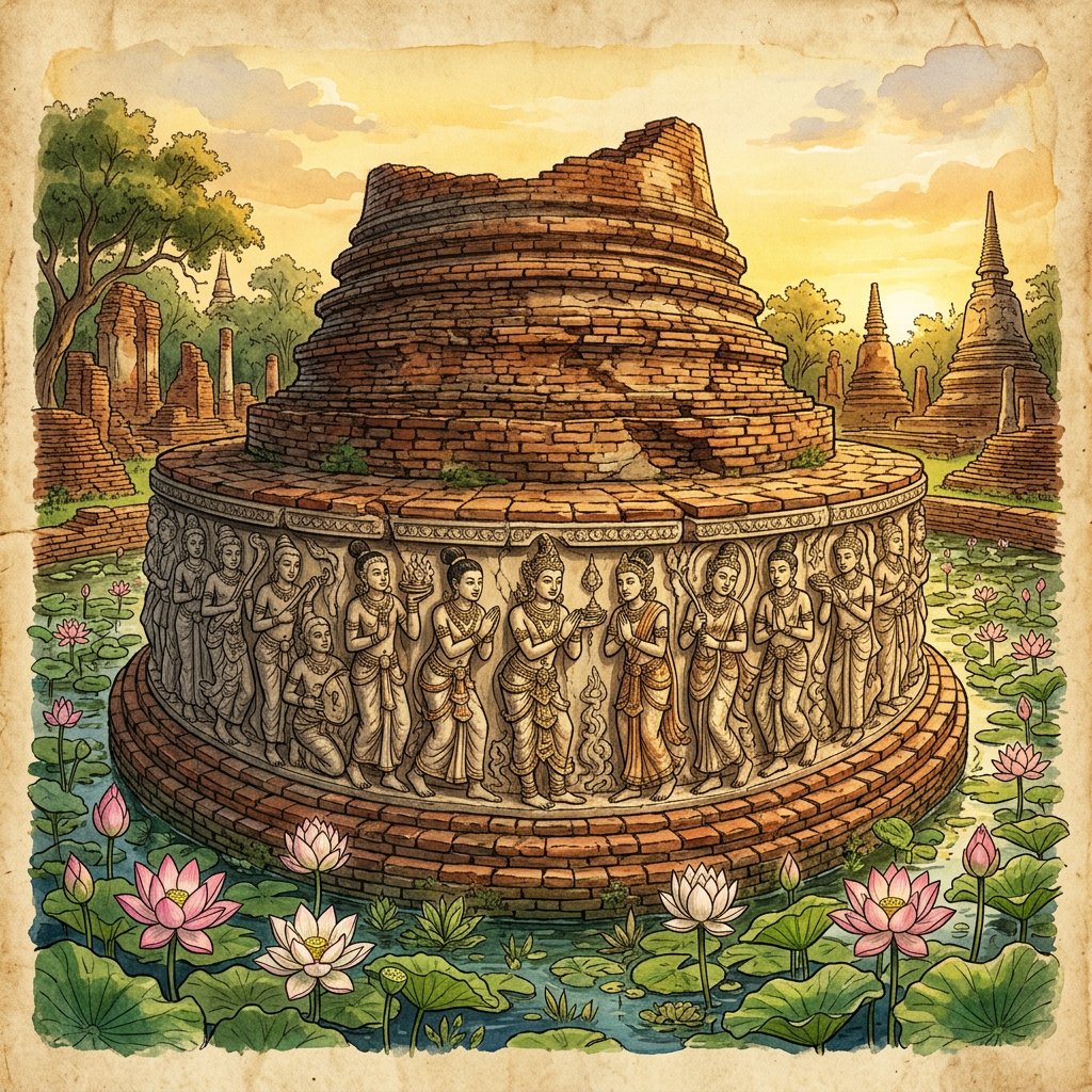 Archaeologists Unearth 1,200-Year-Old 'Dvaravati' Style Stupa-Temple with Rare Lapis Lazuli Reliquaries in Thailand's Ratchaburi