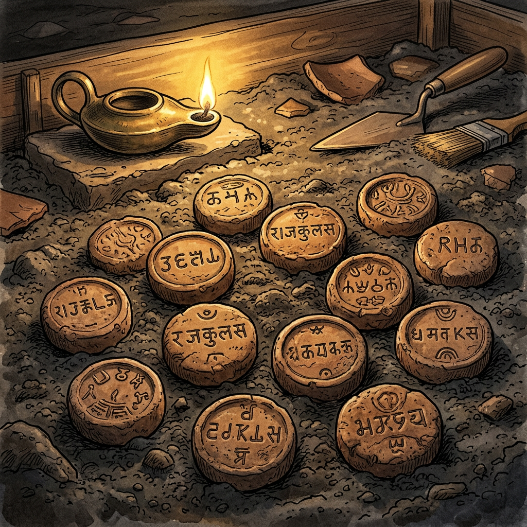 6th-Century BCE 'Vidya-Vritti' Clay Seals Found in the Shipra Valley Detail the 'Philosophy of Intellectual Humility'