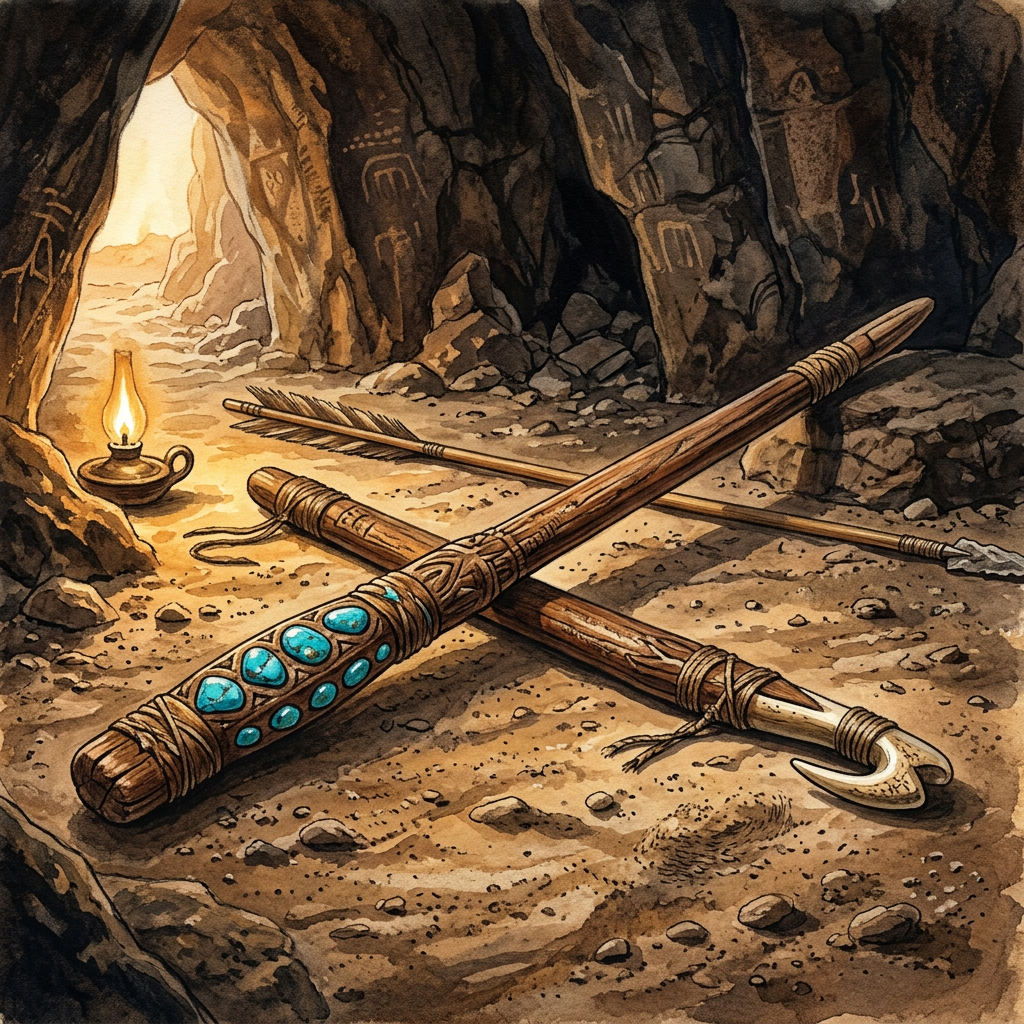 Rare 2,000-Year-Old 'Turquoise-Encrusted' Atlatl Found in Arizona Linked to Ancestral Puebloan 'Hunt-Blessing' Festivals