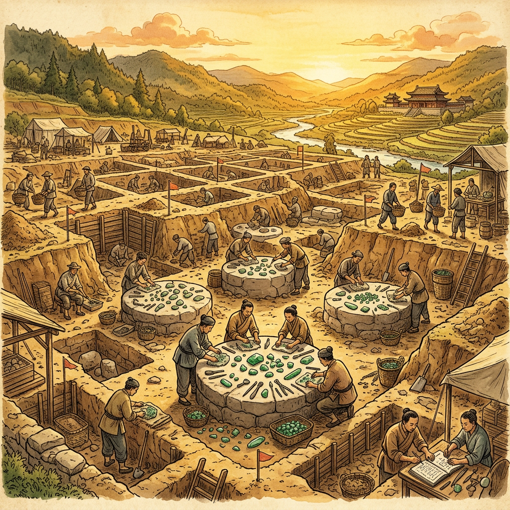 Massive 3,000-Year-Old 'Jinsha Culture Jade-Carving Workshop' and Specialized Abrasive Tools Uncovered in Sichuan