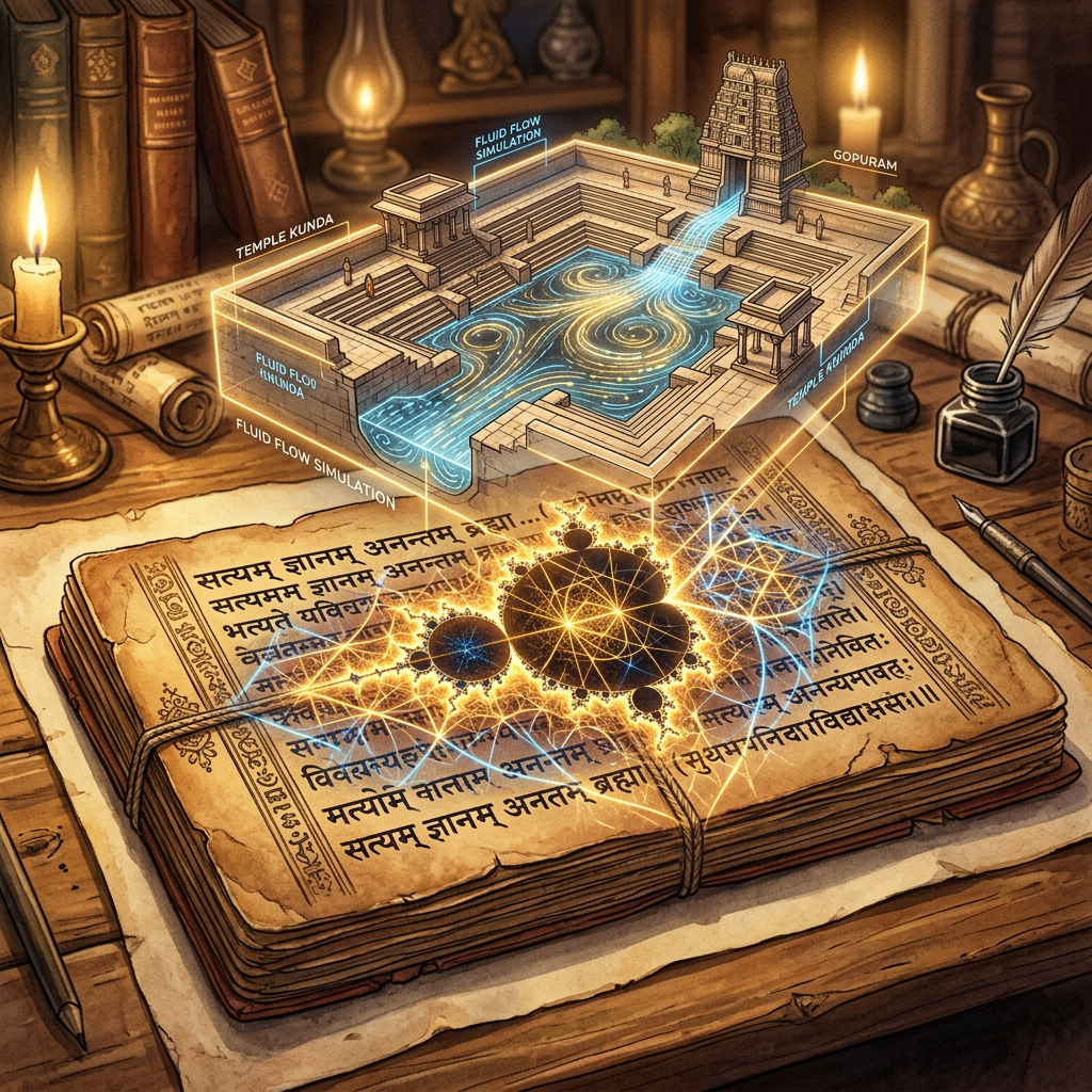 New Computational Study of 12th-Century 'Bijaganita-Kautuka' Manuscripts Reveals Advanced Sanskrit Algorithms for Modeling Non-Linear Fluid Oscillations in Ancient Indian Reservoir Systems