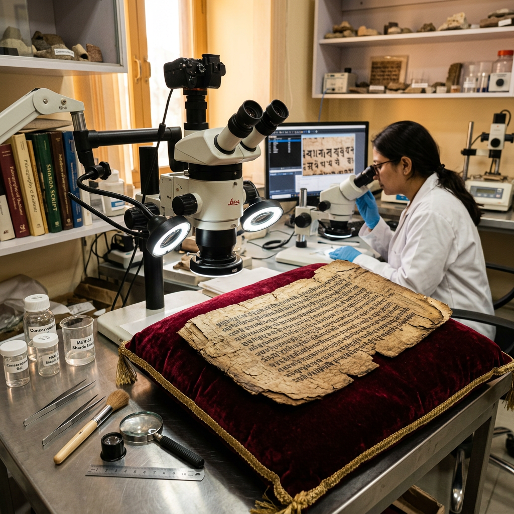 Kishtwar Manuscript Discovery: 10th-Century Sharda Scroll Challenges Traditional Views on Caste in Shaivite Philosophy