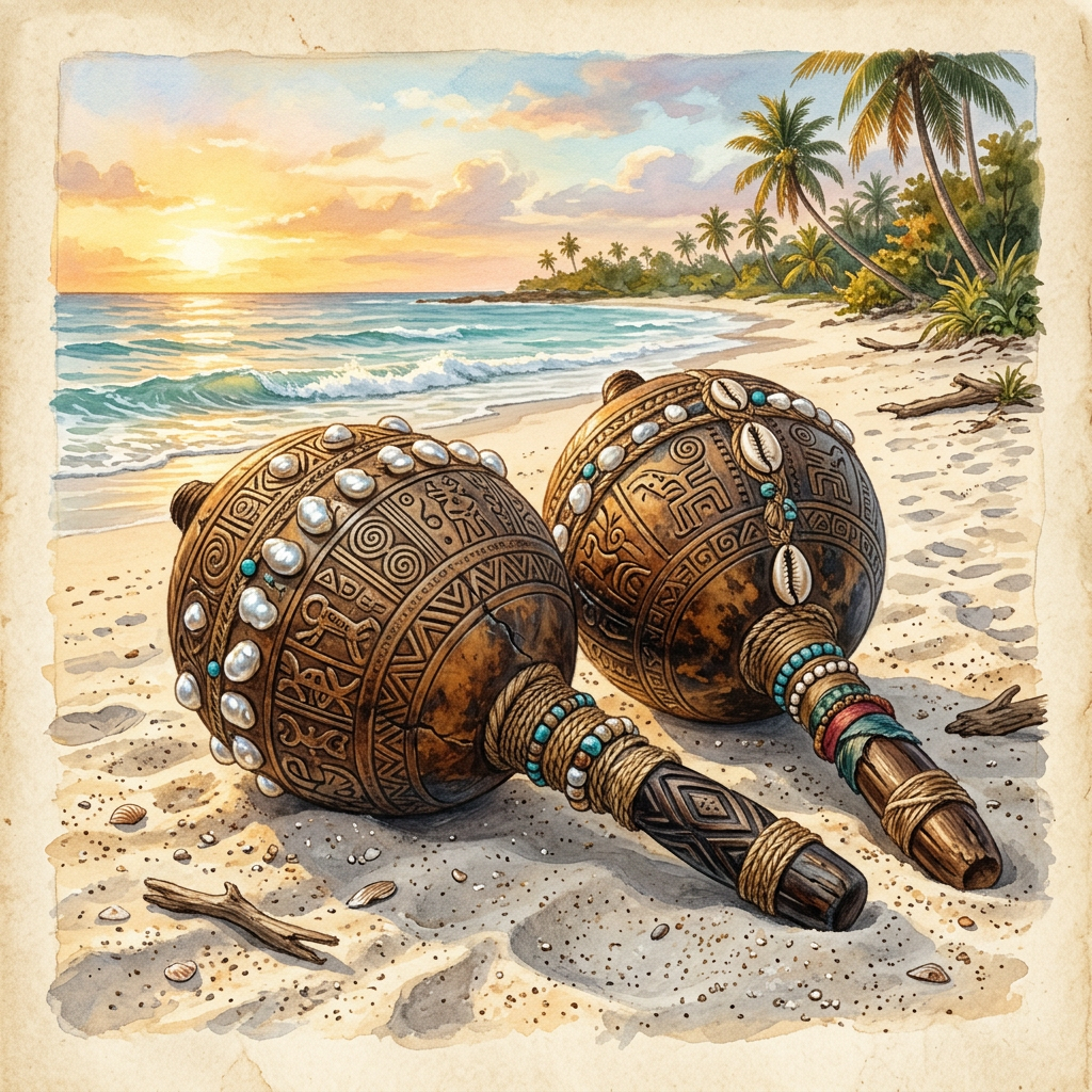 Discovery of 'Pearl-Crusted' Shamanic Maracas in Coastal Venezuela Reveals 2,000-Year-Old Roots of Caribbean Hurricane-Greeting Rites