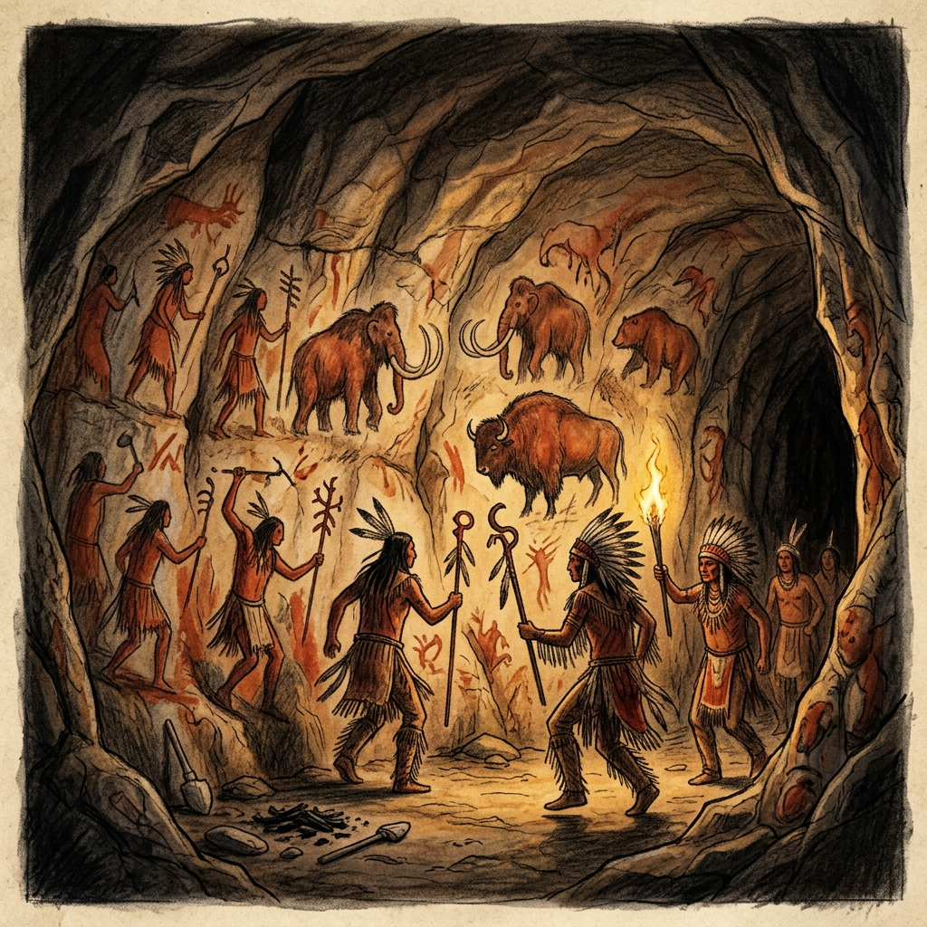 Vivid 20,000-Year-Old 'Ice Age' Shamanic Murals Discovered in a Remote Cave in the Serbian Stara Planina Mountains