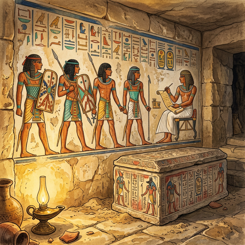 Intact 20th-Dynasty 'Royal Scribe of the Army' Tomb Uncovered in Saqqara with Rare Military Logistics Papyri