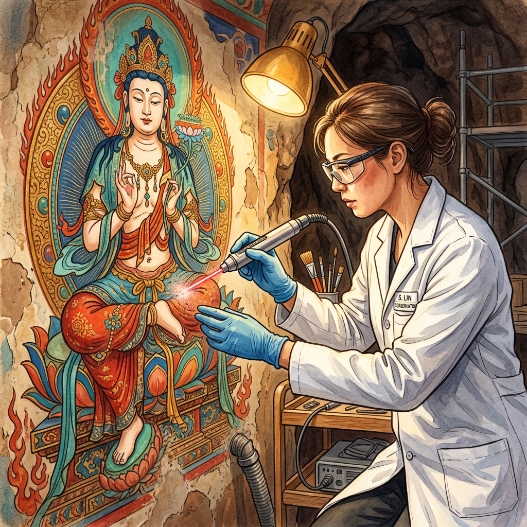 Breakthrough 'Ionic-Exchange Nano-Patching' Successfully Stabilizes Decaying 5th-Century Frescoes of the Ajanta Caves