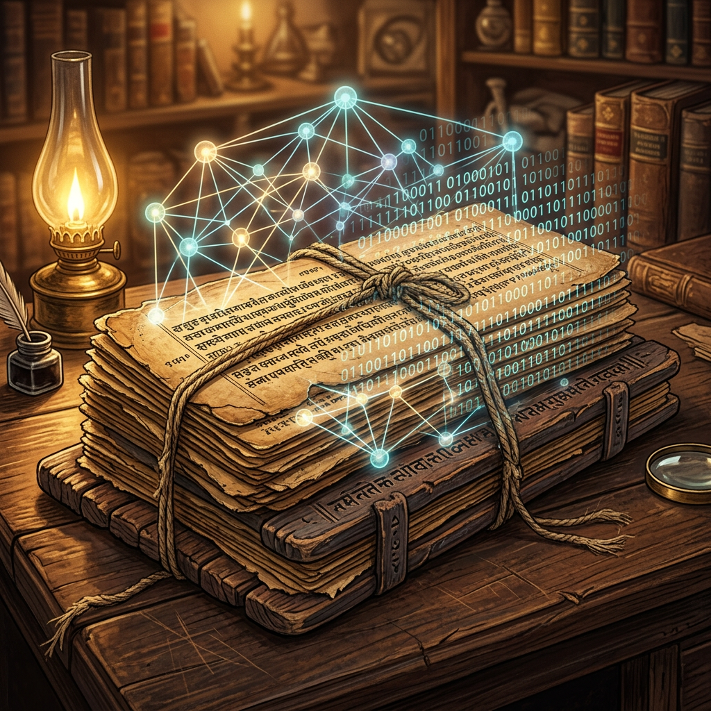 AI-Driven Translation of 11th-Century Thanjavur Palm Leaves Unveils Lost 'Nyaya-Ratnakara' Legal Logic