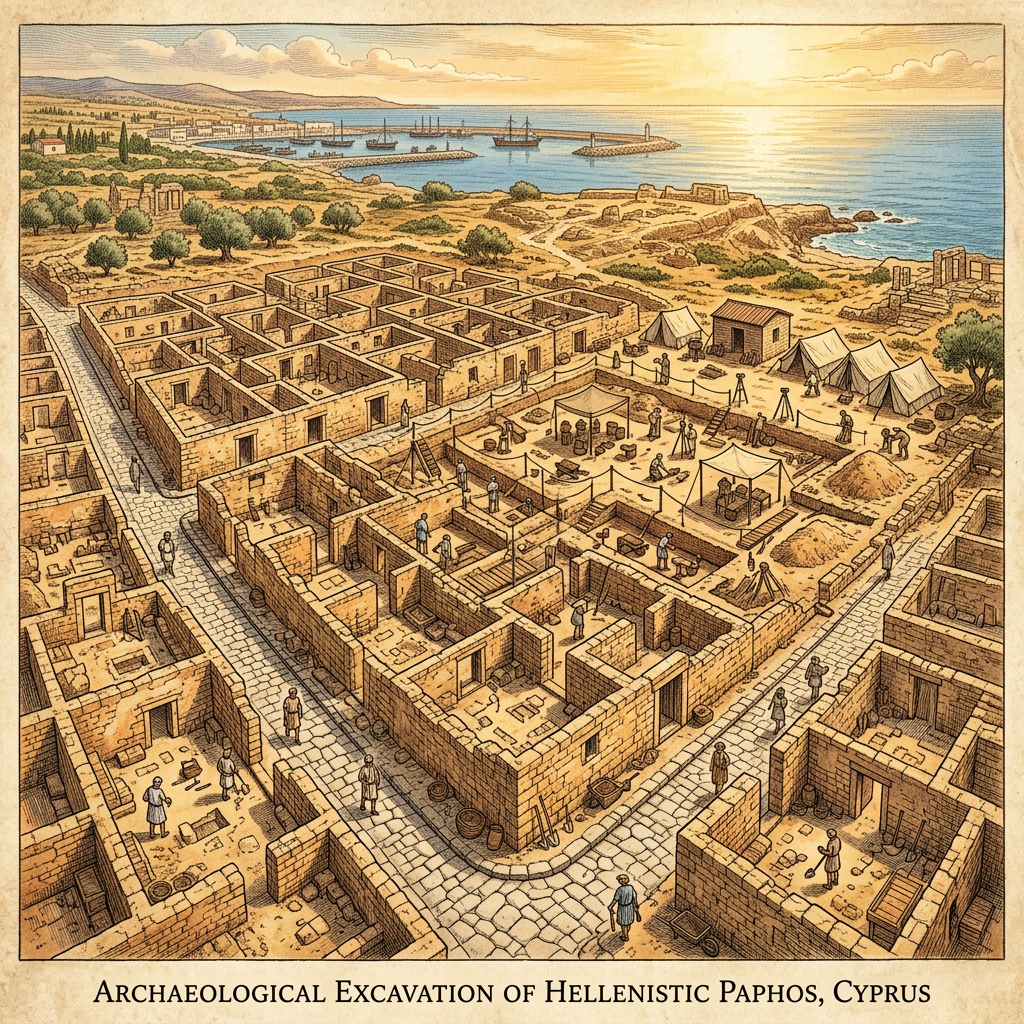 Earliest Urban Layers of Ancient Nea Paphos Uncovered in New Excavations