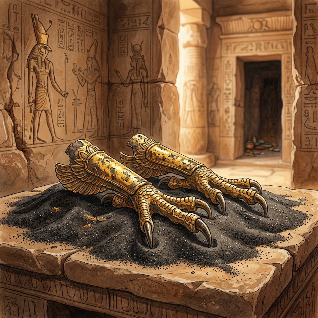 Discovery of 'Iron-Gilded' Falcon Claws in Ancient Kush Reveals 2,500-Year-Old Roots of 'Sky-Sovereign' Coronation Festivals