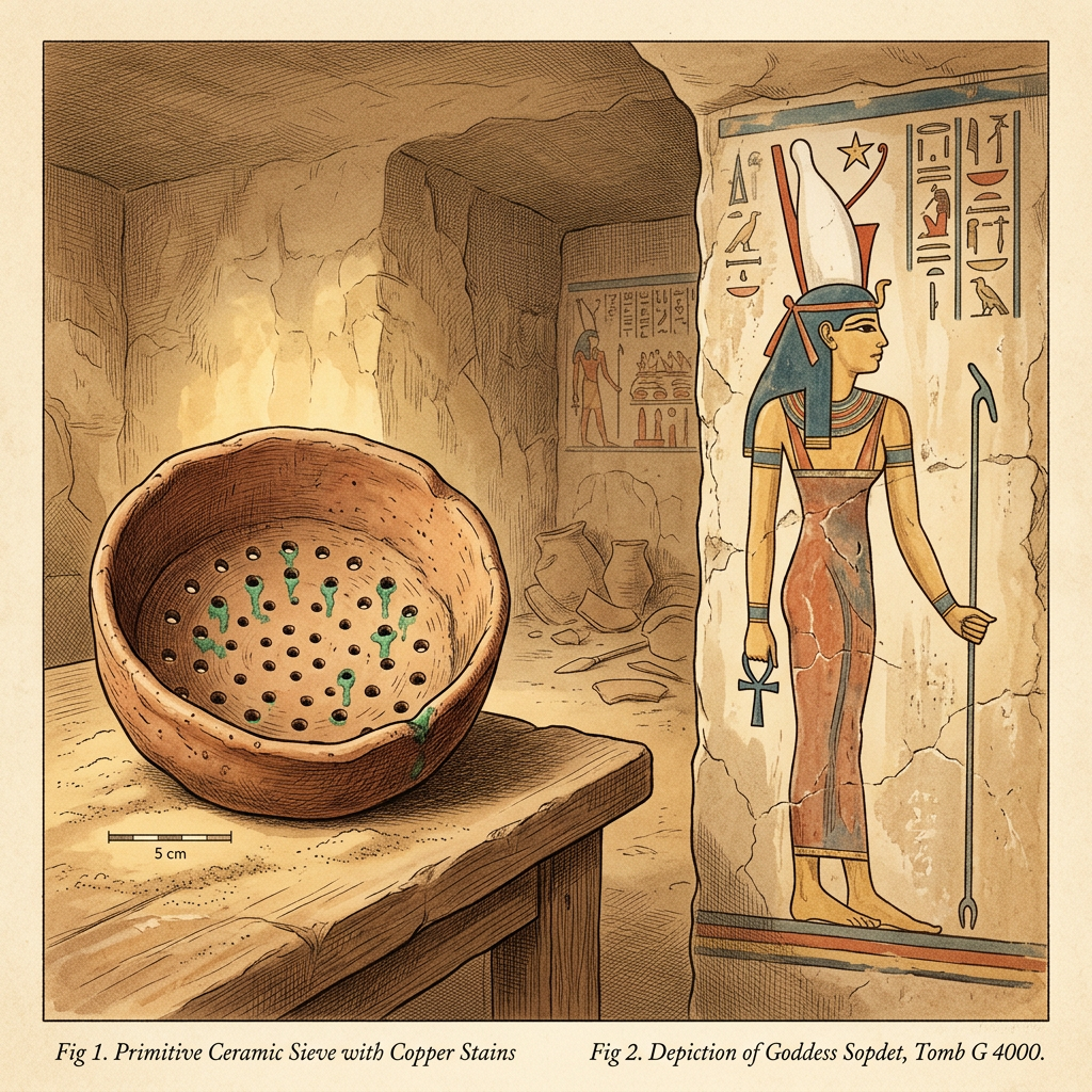 4,500-Year-Old "Malachite-Stained" Ritual Sieves Found in Egypt Point to Early Roots of the Festival of Sopdet