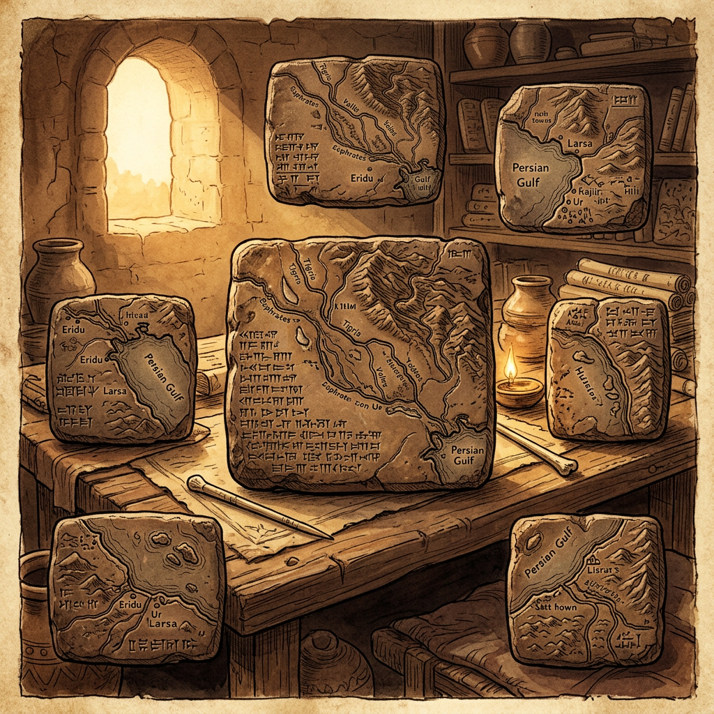 4,000-Year-Old 'Babylonian Cartographic Academy' Uncovered in Sippar with Earliest Known Clay Relief Maps of the Mediterranean Coast