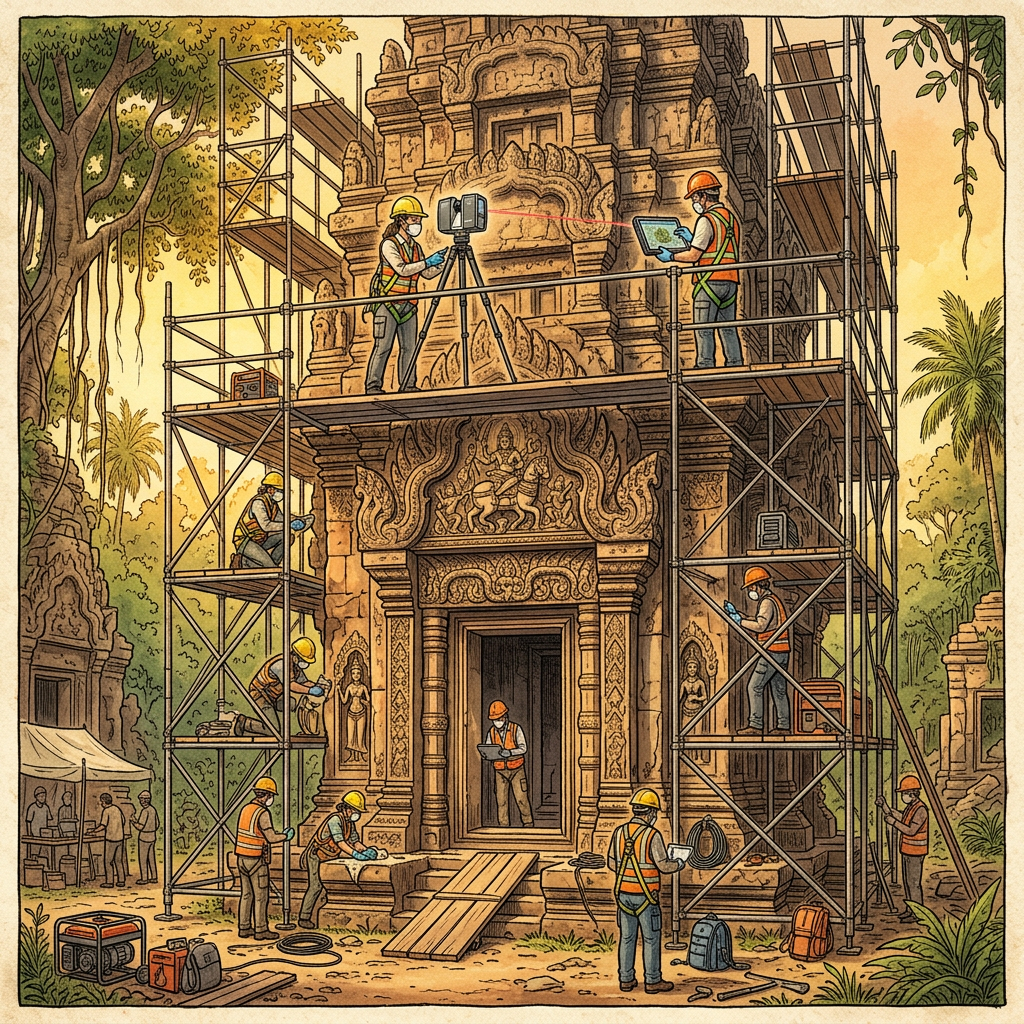 Major Restoration Project for 10th-Century 'Preah Vihear' Style Sanctuary in Laos-Cambodia Borderlands