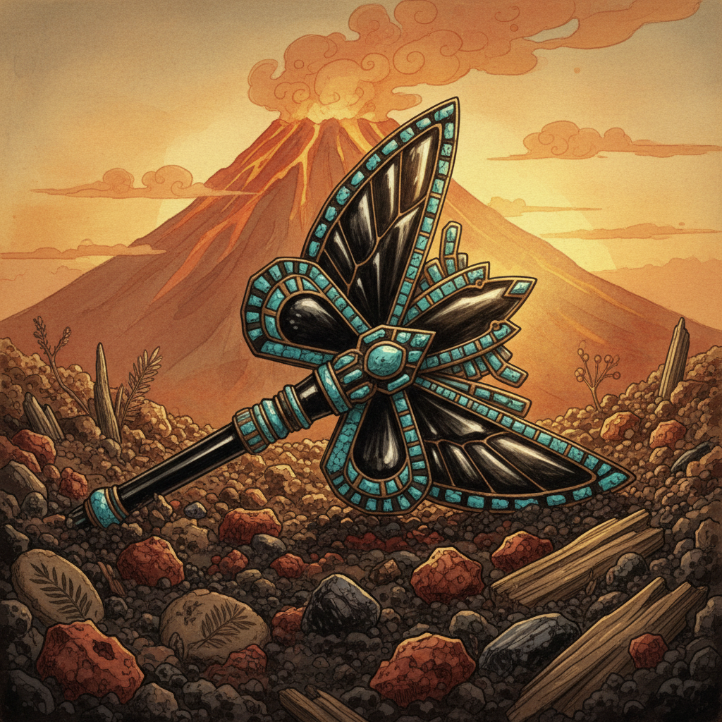 Discovery of 'Turquoise-Inlaid' Obsidian Scepters in Michoacán Points to 1,200-Year-Old Roots of Purépecha 'Butterfly-Arrival' Festivals