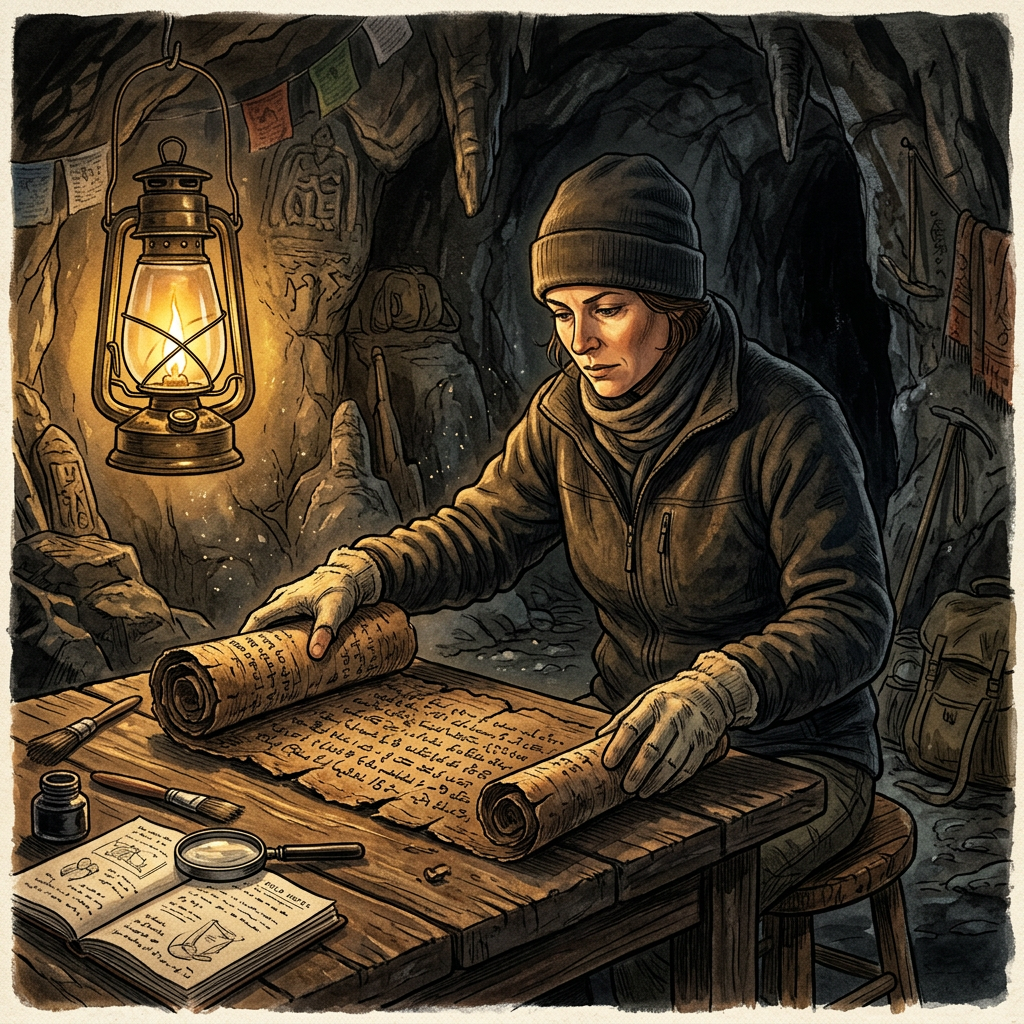 8th-Century 'Siddha-Anubhava' Scroll Discovered in a Remote Zanskar Hermitage Explores the Philosophy of Realized Awareness