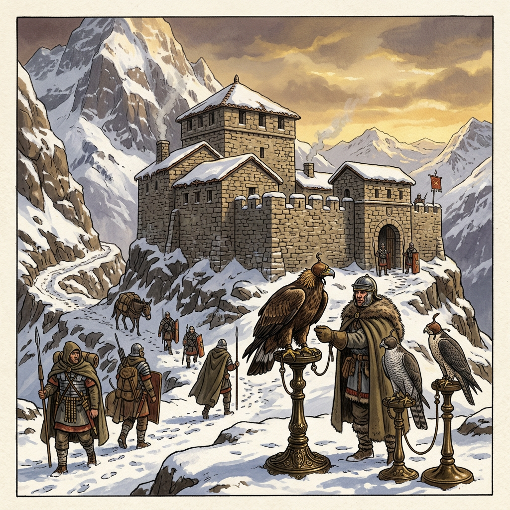 Pristine 1st-Century Roman 'Falconer's Lodge' with Intact Bronze Perches Uncovered in the Austrian Alps