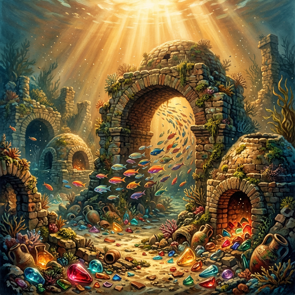 Submerged 1st-Century 'Roman Glass-Blowing Atol' Identified in the Adriatic with Intact Rainbow Glass Samples