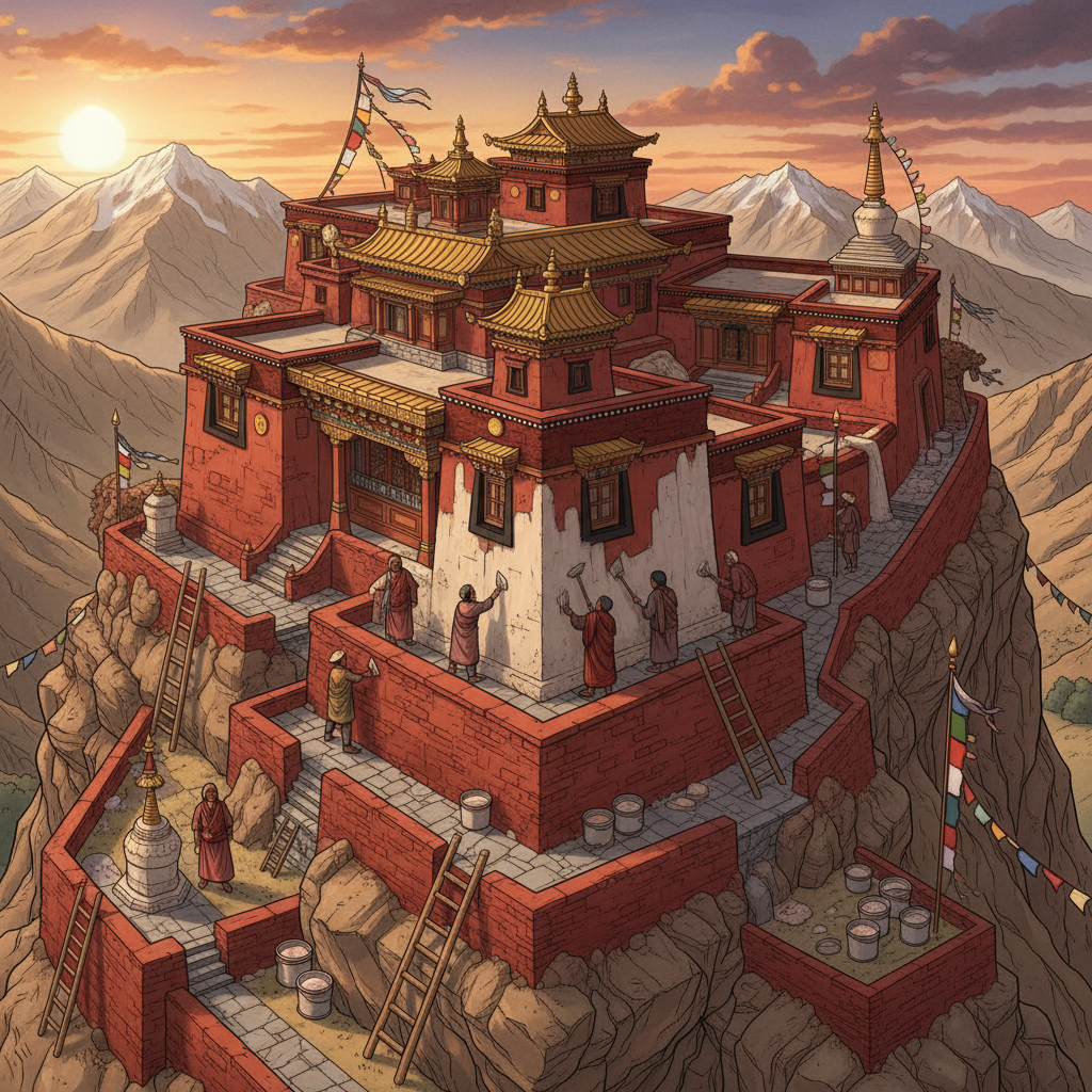 Restoration of the 15th-Century 'Basgo' Buddhist Monastery and Temple Complex in Ladakh Reaches Final Phase