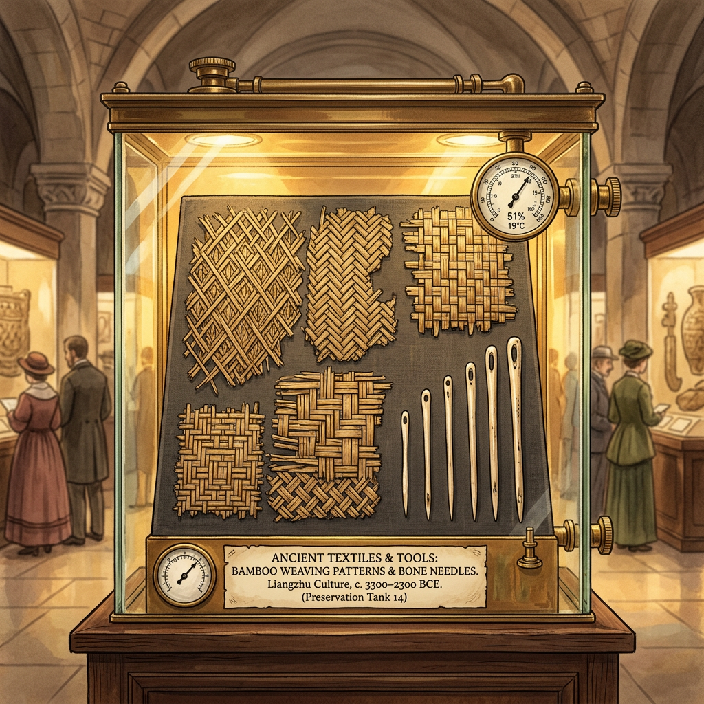 5,000-Year-Old 'Liangzhu Culture' Bamboo-Weaving Workshop and Intact Fiber-Spinning Tools Uncovered in Zhejiang