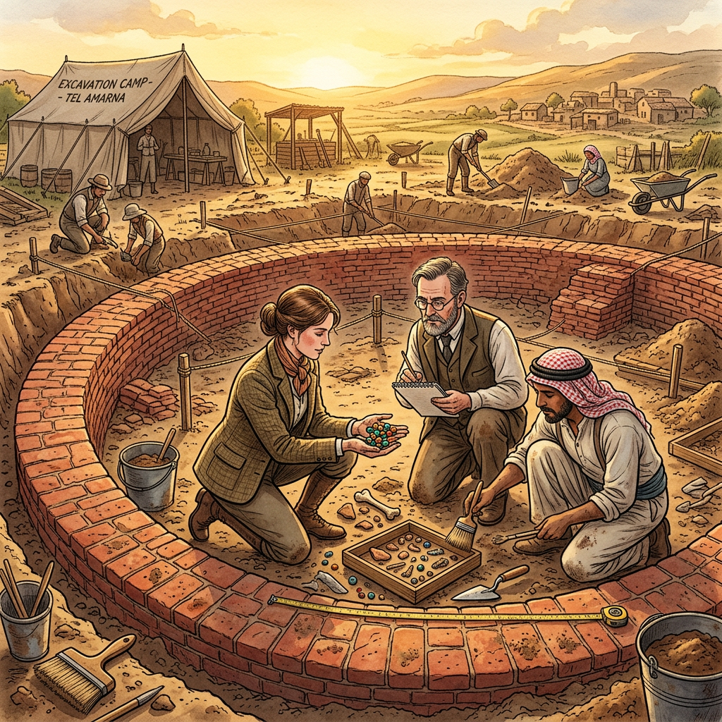 Significant 3rd-Century 'Satavahana' Era Buddhist Monastic Temple with Rare 'Glass-Bead' Votives Uncovered in Andhra's Coastal Bapatla