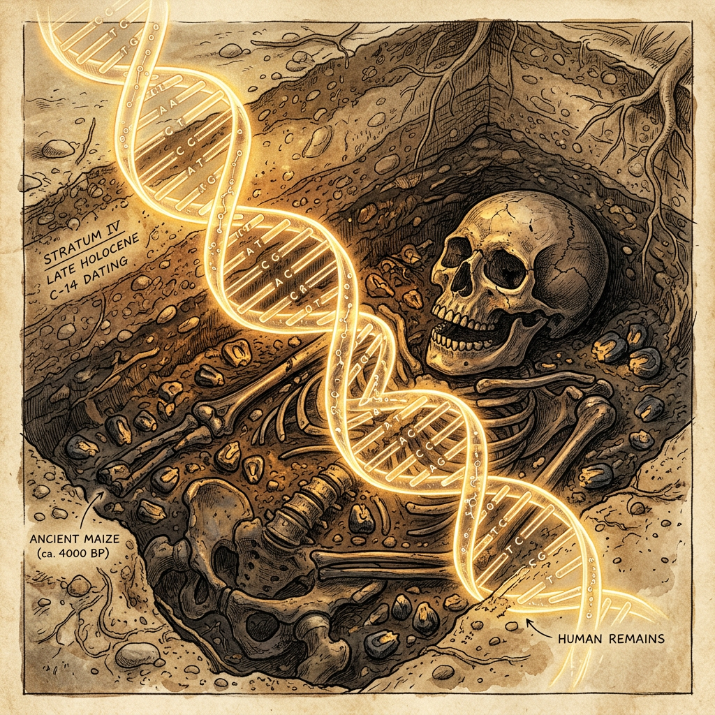 Genomic Study of 8,000-Year-Old Oaxaca Remains Identifies Earliest Genetic Markers for Maize-Based Dietary Transition