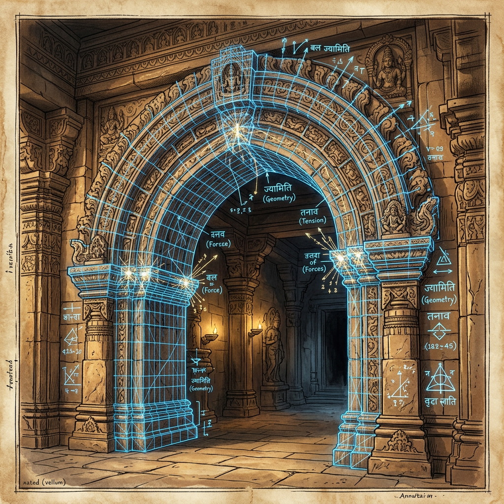 Analysis of 8th-Century 'Baudhayana' Geometry Variants Identifies Precision Sanskrit Algorithms for Modeling Multi-Level Corbelled Archways