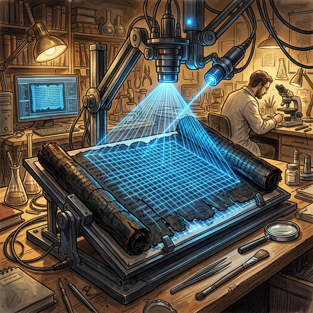 Breakthrough AI Techniques Uncover Philodemus's Views on Music and Perception in Newest Herculaneum Batch