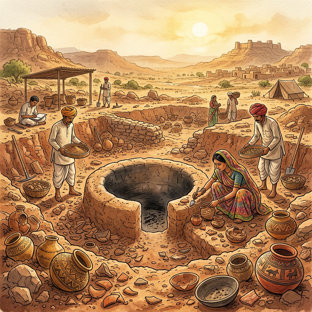 Harappan 'Solar Smelter' and High-Heat Crucibles Discovered at New Site in Rajasthan's Shekhawati Region