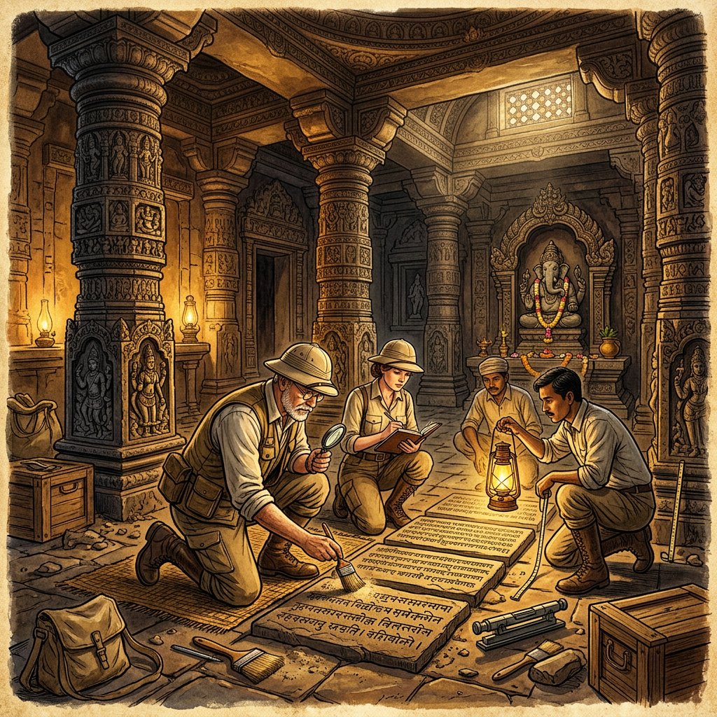 Restoration of 10th-Century 'Bhimesvara Temple' in Draksharamam Uncovers Hidden Pallava-Era Inscriptions