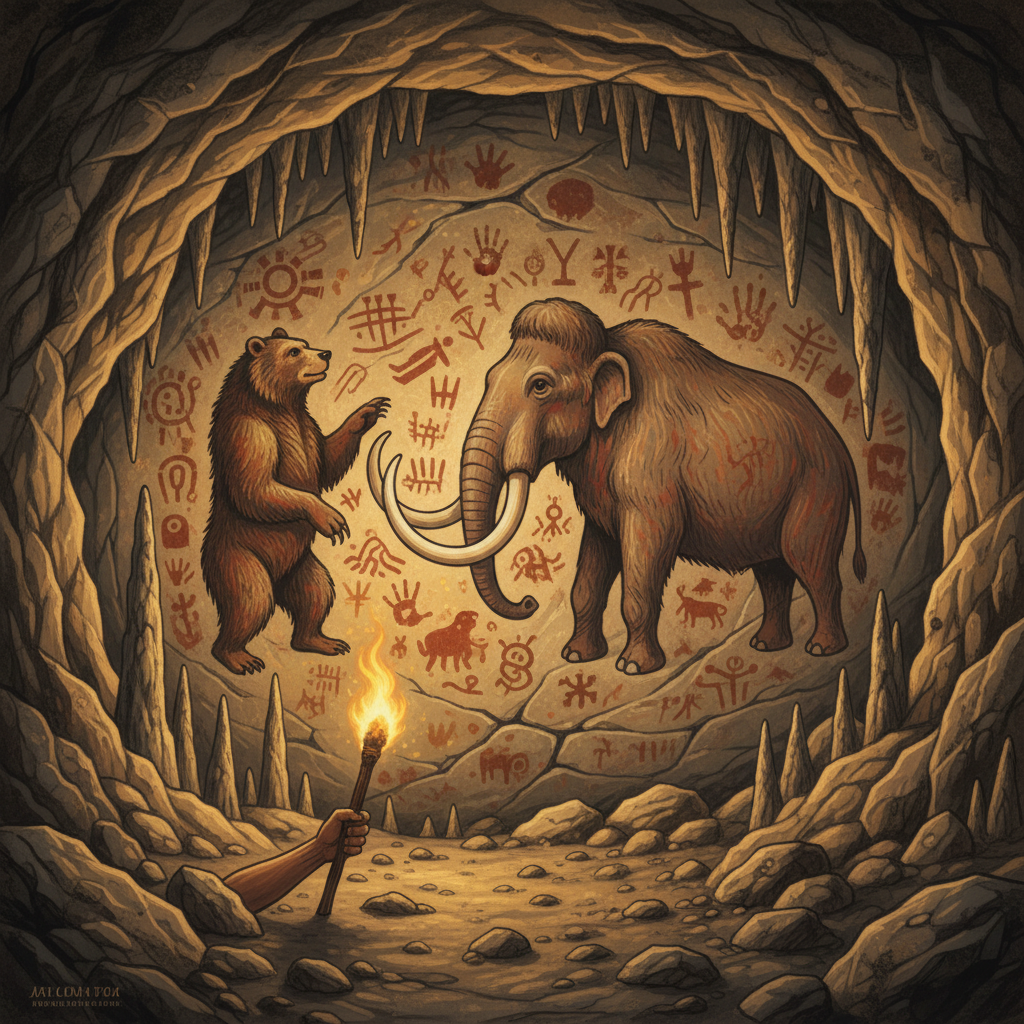 15,000-Year-Old 'Polychrome' Murals Depicting Extinct Cave Bears Discovered in a Remote Grotto in the Polish Tatras