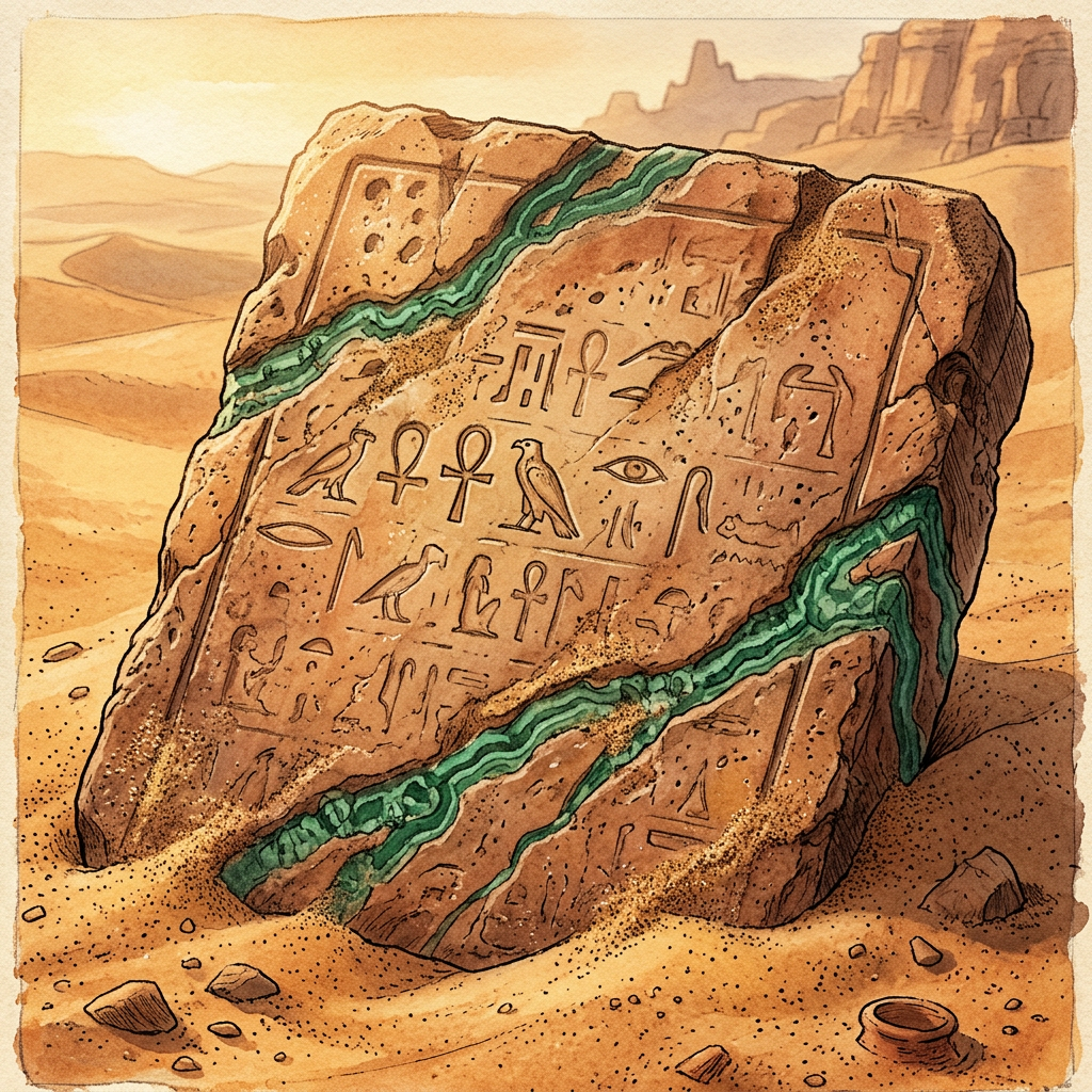 "Malachite-Veined" Offering Tablets Discovered in the Sinai Point to 3,500-Year-Old Roots of 'Copper-Blessing' Festivals