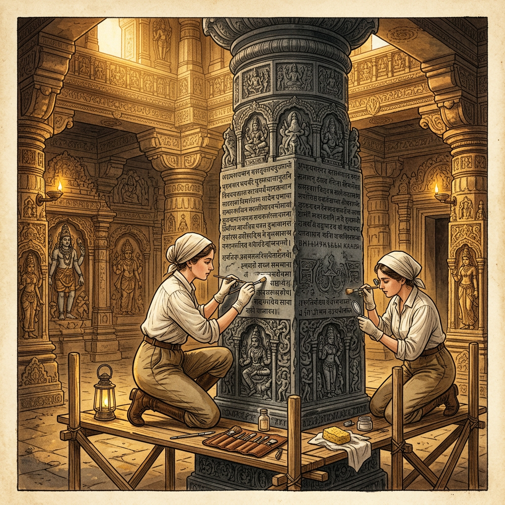 Restoration of 9th-Century 'Rashtrakuta' Ganesha Temple in Rural Vidarbha Uncovers Unknown Inscriptions