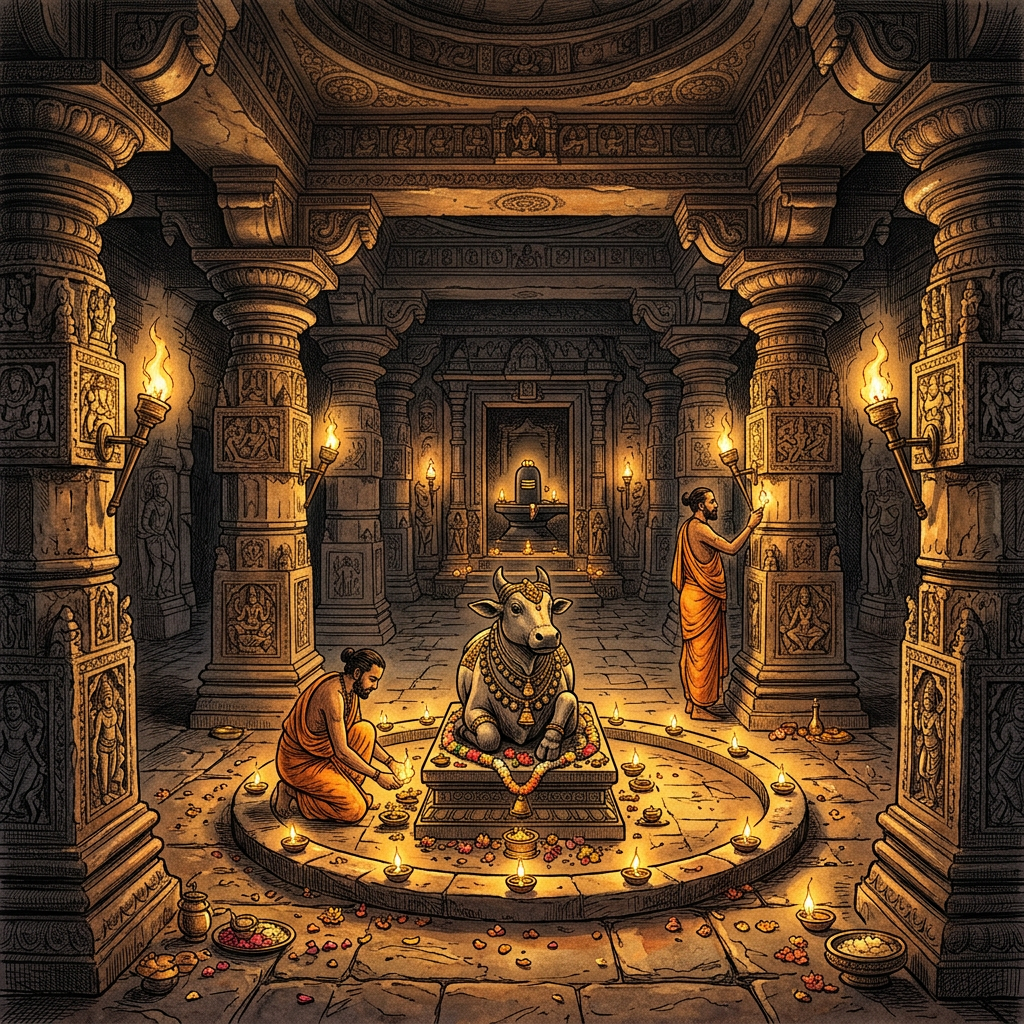 Restoration of a 9th-Century 'Early Western Chalukya' Style Shiva Temple in Rural Karnataka Reveals Hidden Subterranean Halls