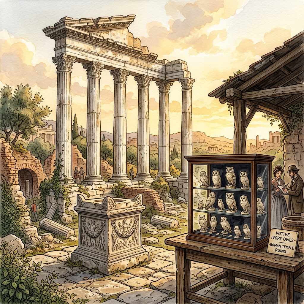 Intact 2nd-Century Roman 'Temple of Minerva' Uncovered in Central Spain with Rare Ivory Votive Offerings