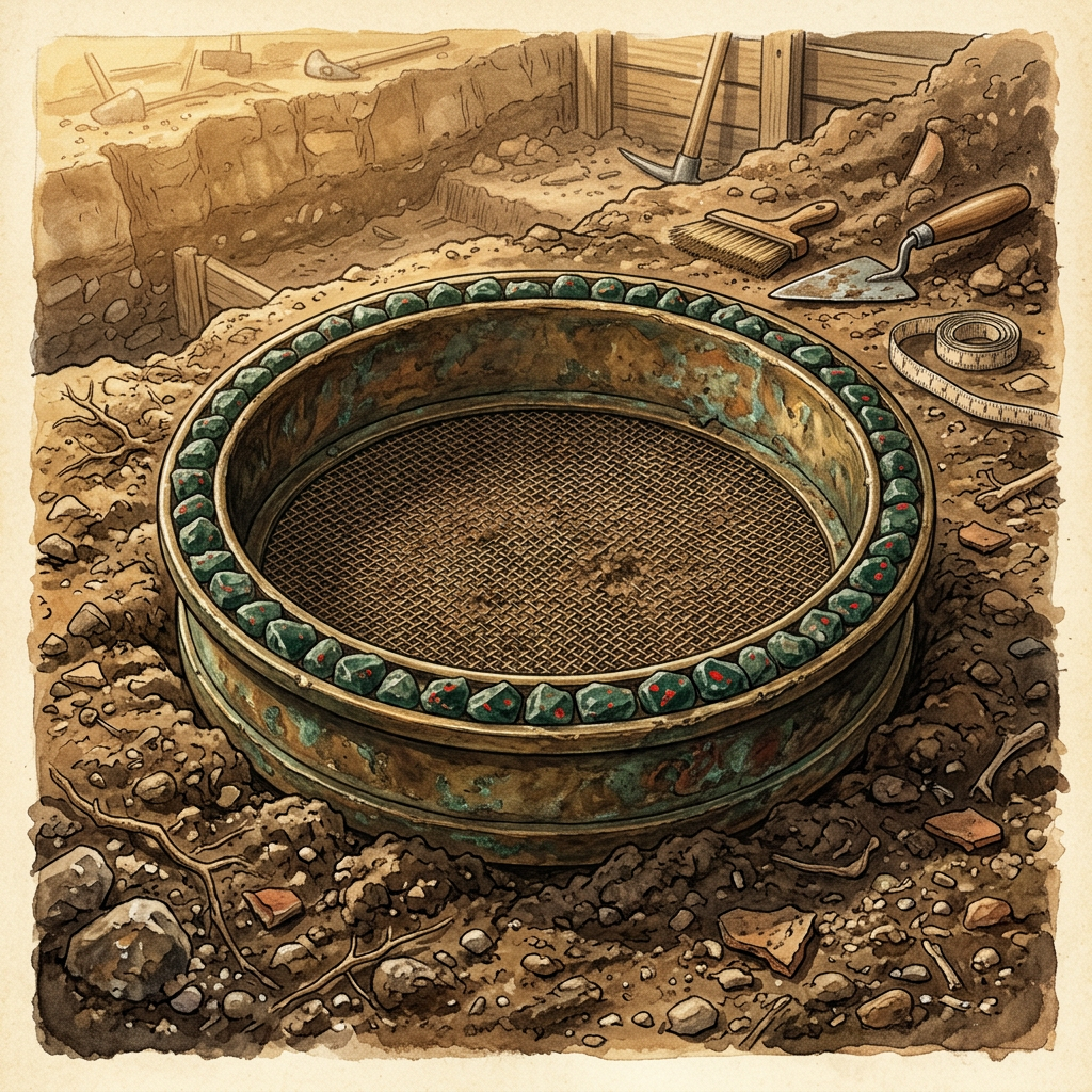 2,500-Year-Old "Bloodstone-Inlaid" Ritual Grain-Sieves Discovered in Ancient Lydia Reveal Logistics of "Mother-Earth" Sowing Festivals