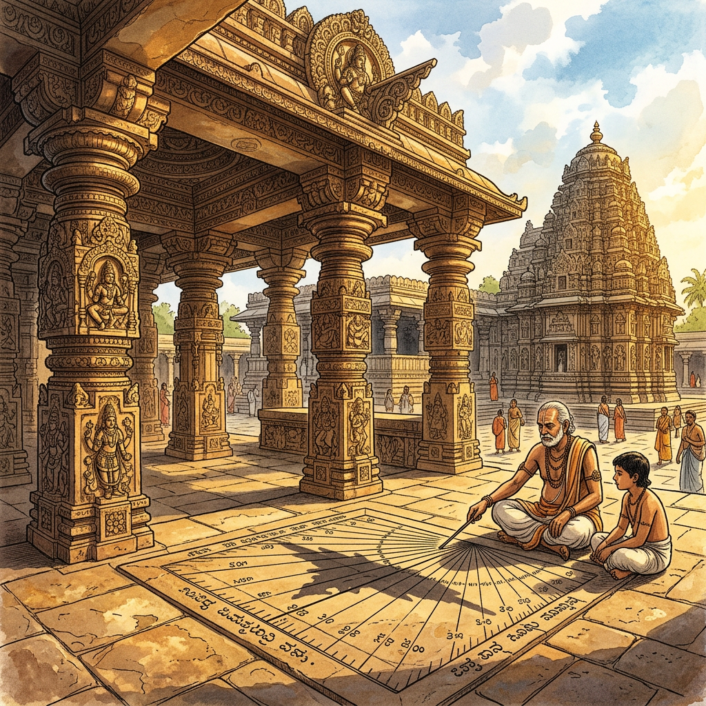 Restoration of 12th-Century 'Kalyani Chalukya' Temple in North Karnataka Unveils Hidden 'Shadow-Casting' Gnomons for Solar Timekeeping