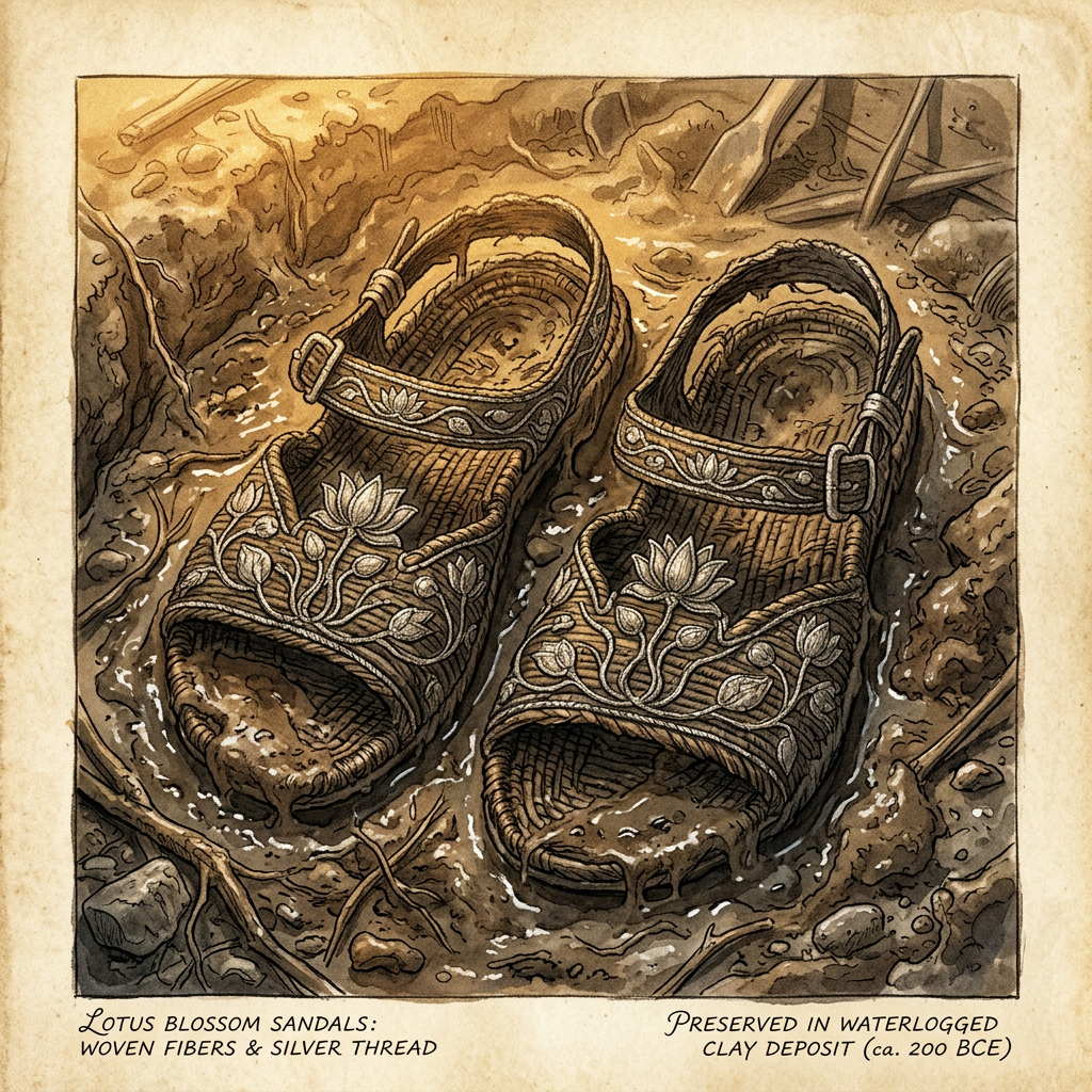 Excavation of 'Silver-Threaded' Lotus Sandals in Ancient Java Reveals 1,200-Year-Old Roots of 'Spirit-Mountain' Pilgrimage Festivals