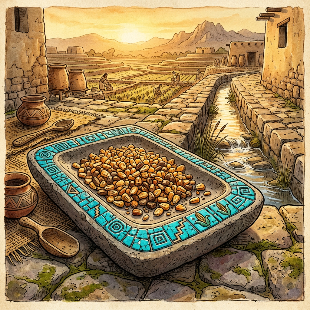 Discovery of 'Turquoise-Mosaic' Seed Trays in Northern Chile Reveals 1,500-Year-Old Roots of Atacama Irrigation Festivals