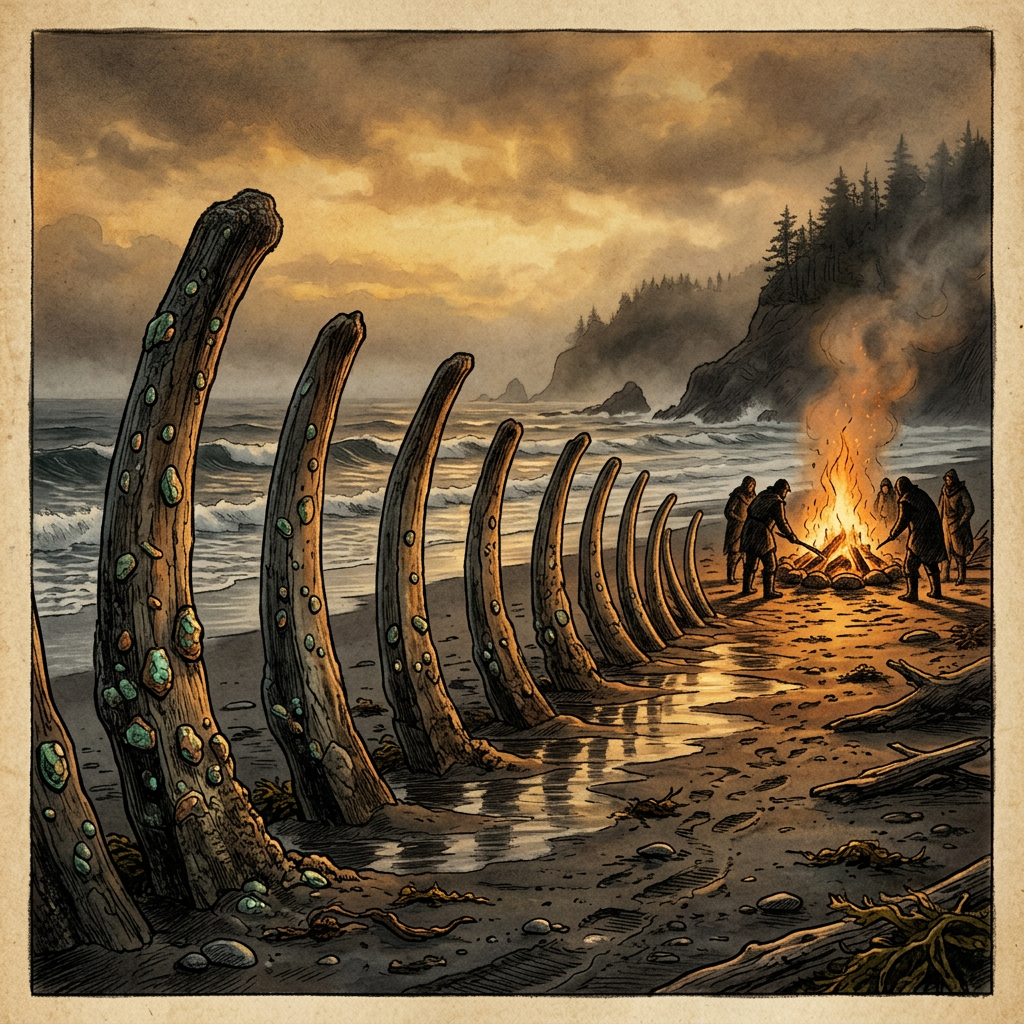 Excavation of 'Copper-Studded' Whalebone Sound-Stones in Oregon Reveals 3,500-Year-Old Roots of 'Tide-Calling' Festivals