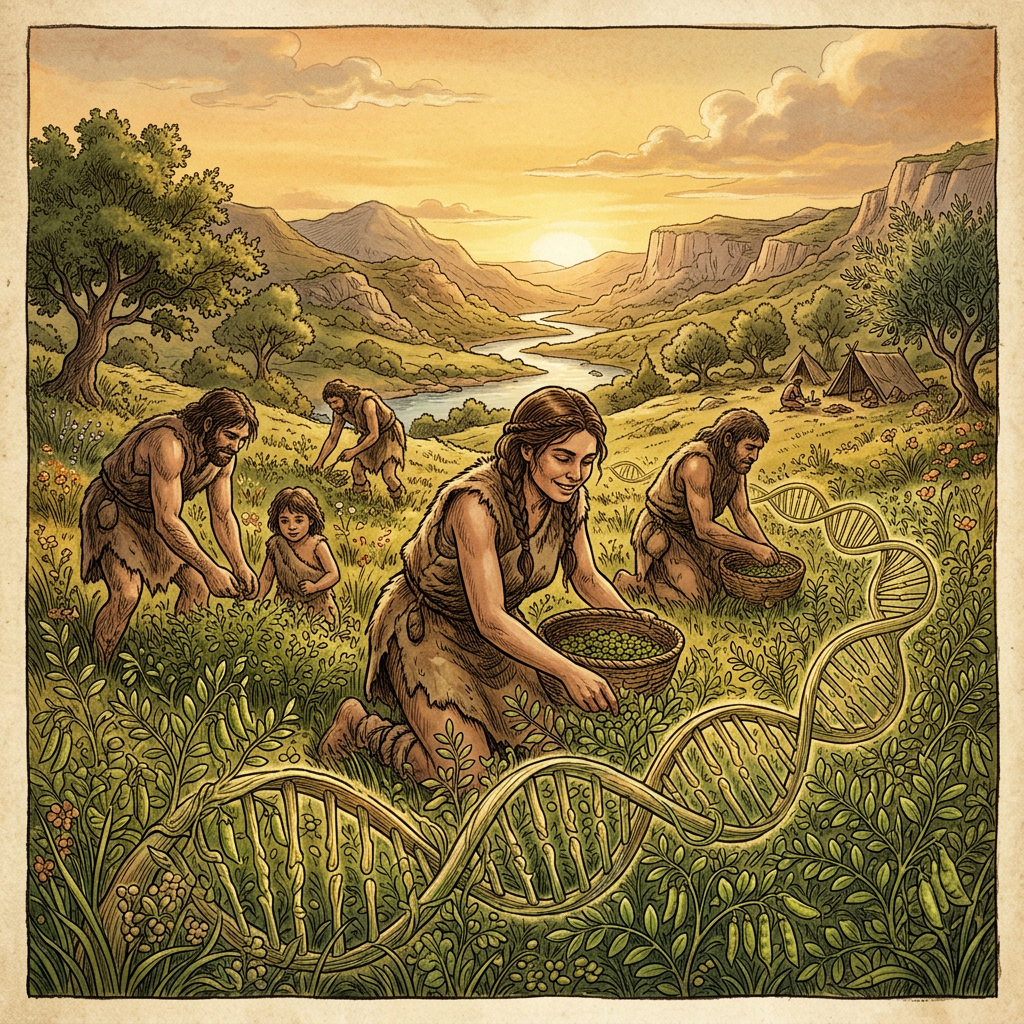 Paleogenomic Study of 11,000-Year-Old 'Levant-Epipaleolithic' Remains Identifies a Unique Genetic Divergence Linked to Early Pulse Domestication