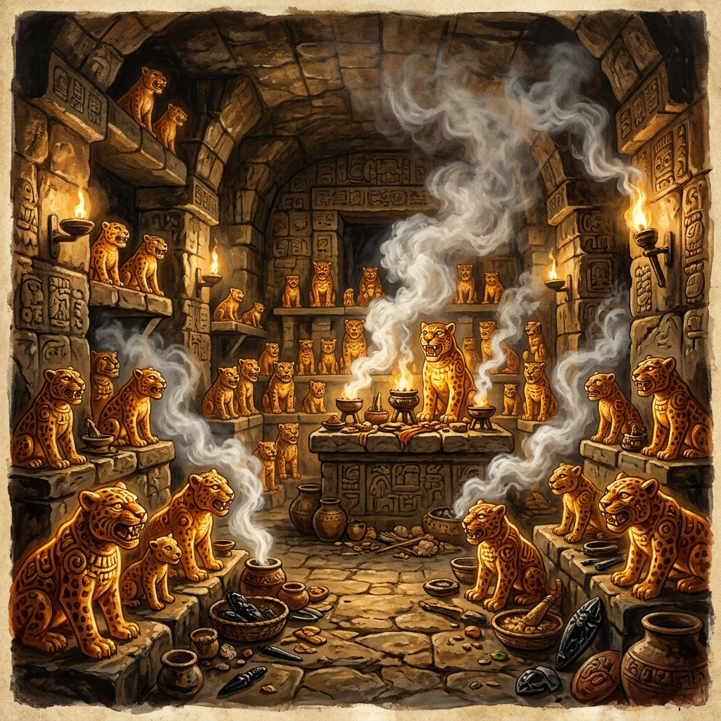 Discovery of 'Resin-Coated' Jaguar Figurines in Chiapas Reveals Origins of 1,500-Year-Old Maya 'Fire-Dance' Festivals