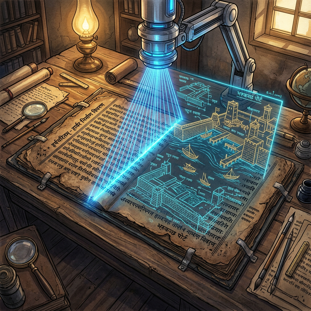 AI-Driven Decipherment of Modi-Brahmi Hybrid Fragments Unveils Lost Sanskrit Treatises on Salinity-Resistant Maritime Mortar