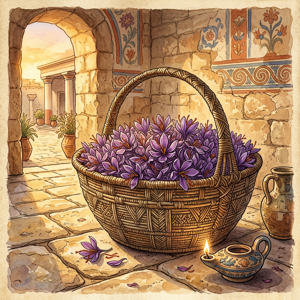 Archaeologists Uncover 3,500-Year-Old 'Crocus-Gathering' Baskets in Crete Revealing Origins of Minoan Spring Floral Parades