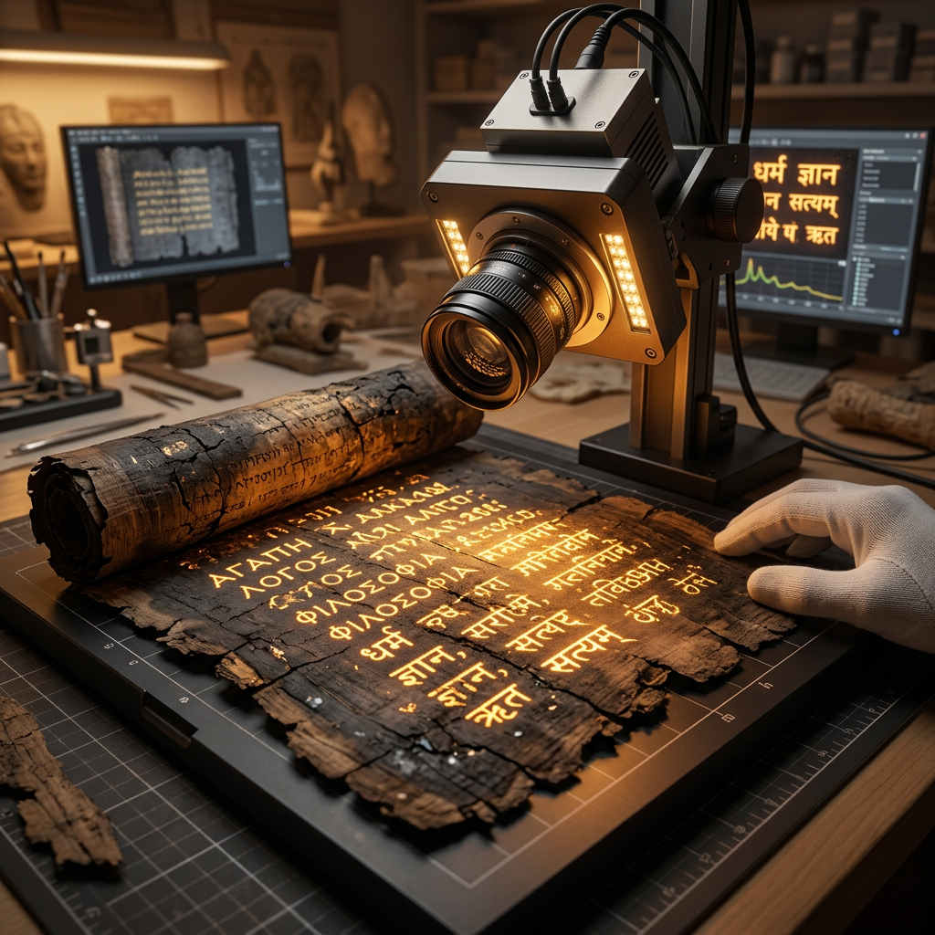 AI Deciphers 3rd-Century BCE 'Bactrian-Dharma' Papyrus in Termez Revealing Early Synthesis of Stoic and Vedic Ethics