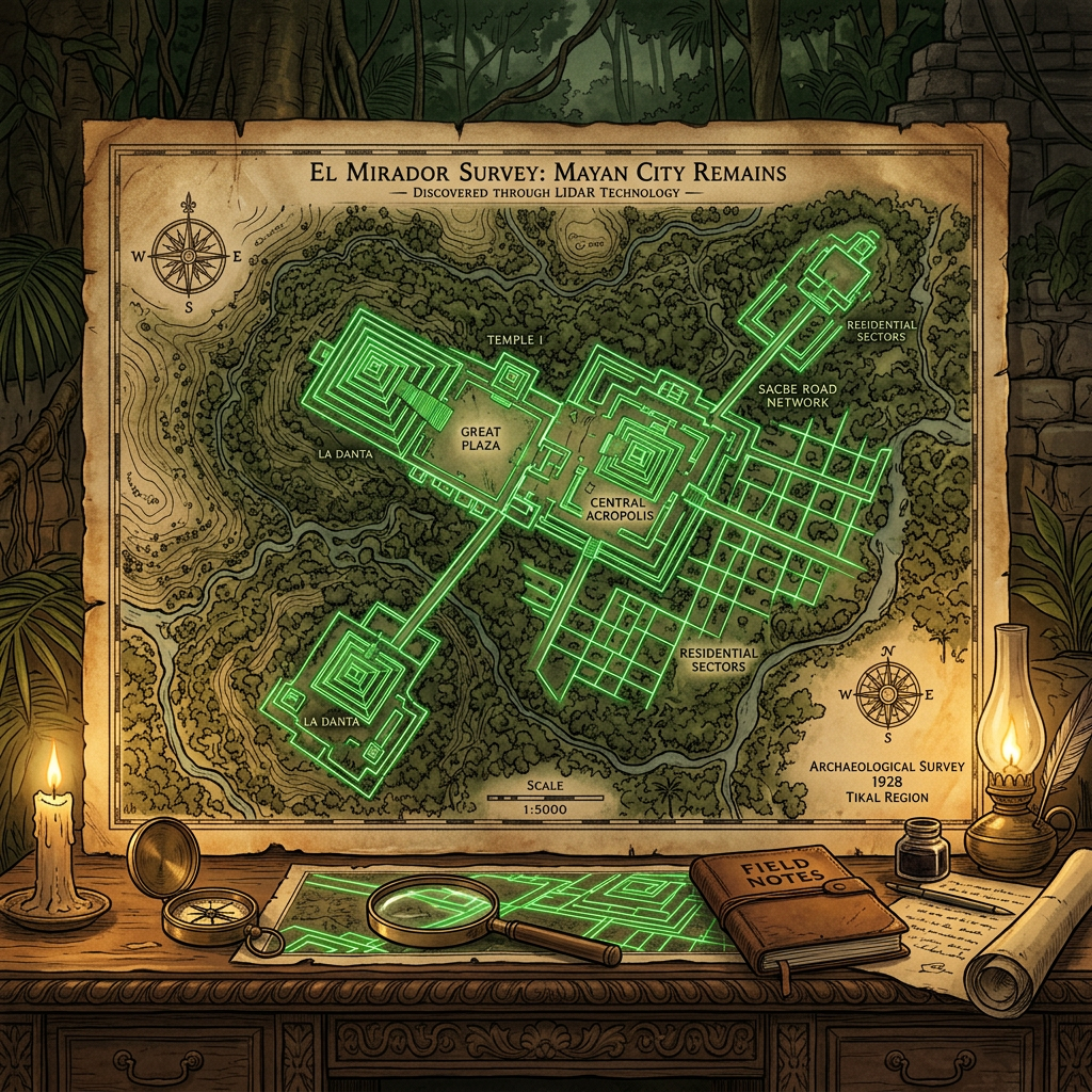 LiDAR Mapping in the Mosquitia Region Reveals a Massive 1,000-Year-Old 'Nahua' Trade Enclave and Volcanic-Stone Foundations